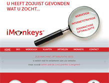 Tablet Screenshot of imonkeys.net
